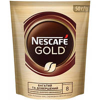 Кофе растворимый Nescafe "Gold" сублимированный 50г э/п