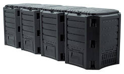 Компостер садовий пластиковий 1600 л Prosperplast Module Compogreen Чорний (5905197595443)