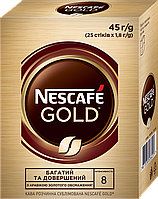 Кофе растворимый Nescafe "Gold" стик/25шт