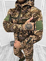 Демисезонная форма пиксель осенняя, костюм тактический softshell, форма зсу весна-осень, армейские ко pd307
