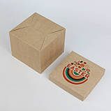Коробка Великодня Крафт 150*150*130 мм Easter Картонна Подарункова Коробка з кришкою, фото 9