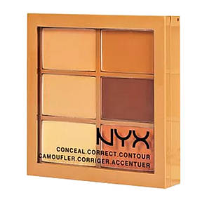 Палітра для контурингу і корекції NYX Palette Conceal Correct Contour 6в1 №3