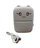 Термопринтер Portable Mini Printer (MX06) дитячий портативний з термодруком Рожевий, фото 3