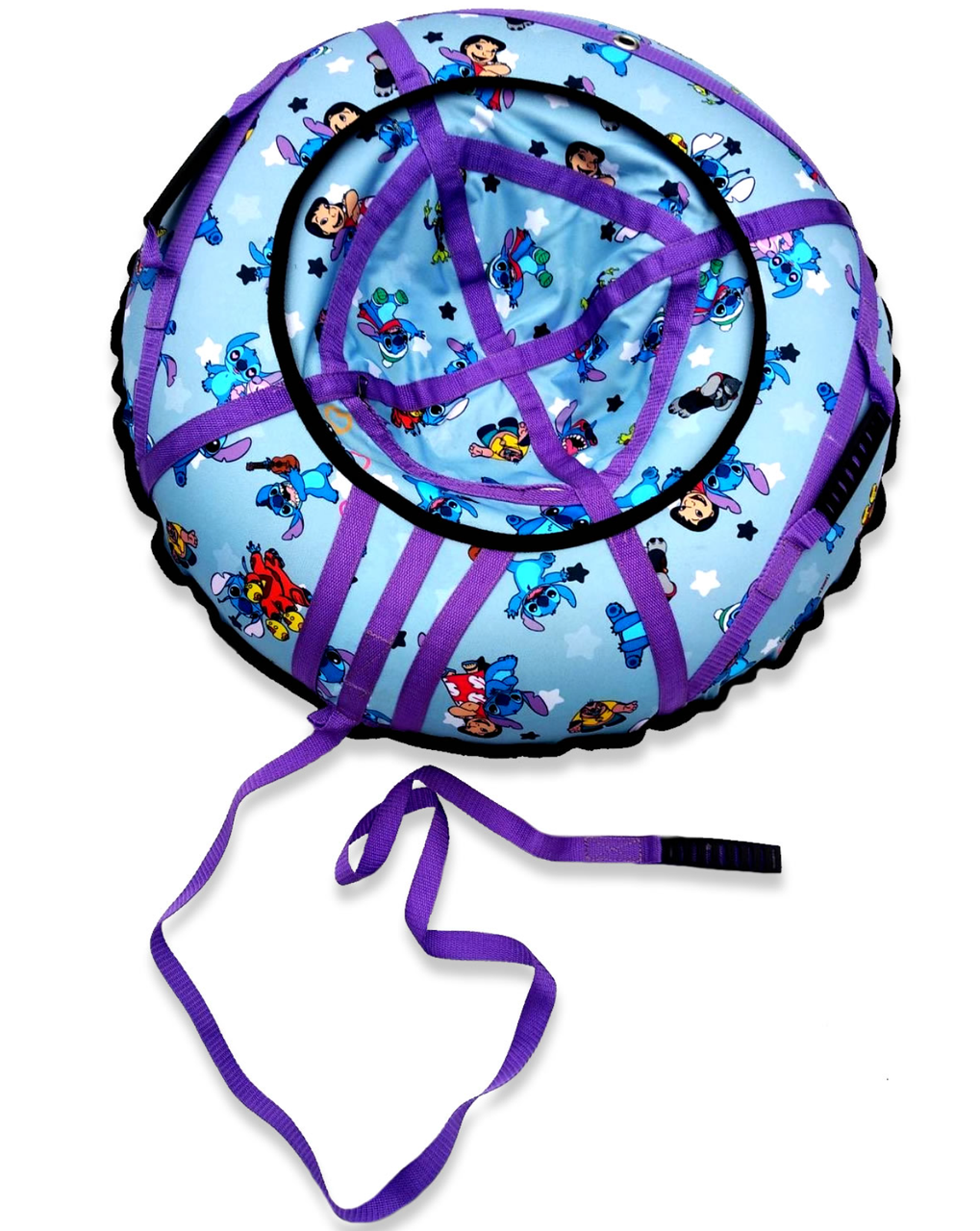 Тюбінг 120 см Стіч на сірому