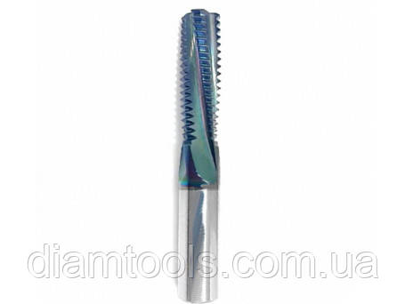 Фреза для ЧПУ різьбофреза багатозуба D6 d6 L46 h15.5 z3