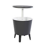 Стіл-трансформер Keter Cool Bar, графіт, фото 8