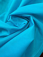 Ткань голубая синтетическая 90*63 см для одежды и декора