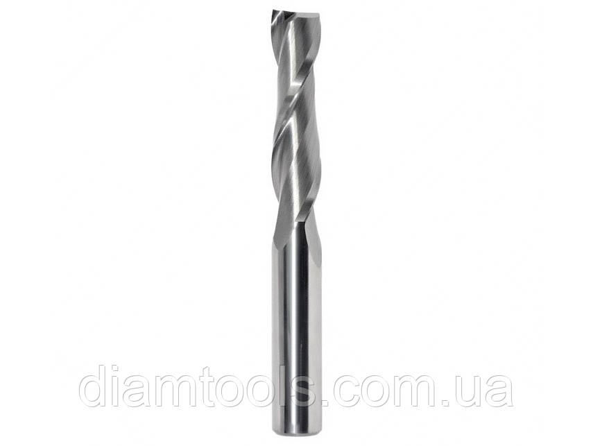 Фреза для ЧПУ спіральна плоска D6 d6 L46 h20 z2