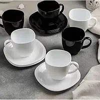 Набор чайный Luminarc Carine Black&White D2371 220мл 12 предметов
