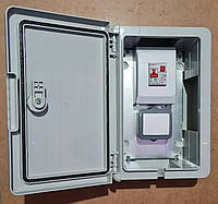 Шкаф для подключения зарядного устройства электромобиля 220В/16А/IP65 (200x300x130)