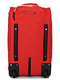 Сумка дорожня на колесах MADISSON 21052 мала 52 см червона, фото 3