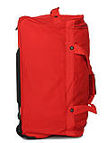 Сумка дорожня на колесах MADISSON 21052 мала 52 см червона, фото 5
