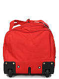 Сумка дорожня на колесах MADISSON 21052 мала 52 см червона, фото 6