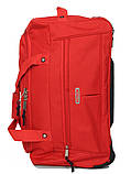 Сумка дорожня на колесах MADISSON 21052 мала 52 см червона, фото 4
