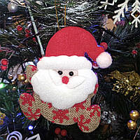 Новогоднее украшение подвеска Санта Клаус со снежинками UNIVERMAG 75028