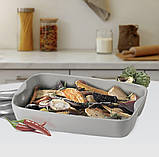 Порцелянова Форма для запікання 35,5 см деко Maestro MR-11442-43 Прямокутний лист блюдо Білий, фото 2