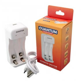 Зарядний пристрій для акумуляторів Ni-MH/Ni-CD 1.2V AA/AAA 2-slot (USB) QM-BC1020 Quantum