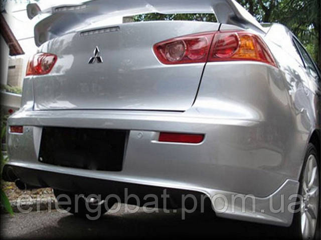 Митсубиси Лансер 10 накладка на бампер задний ЗОДИАК,Mitsubishi lancer ...