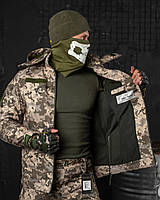 Форма военная зимняя пиксель зсу, армейский тактический костюм утепленный, зимняя форма двойной флис pd307 XL