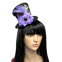 Шляпка Марди Гра с фиолетовой розой 8948 UNIVERMAG 75585