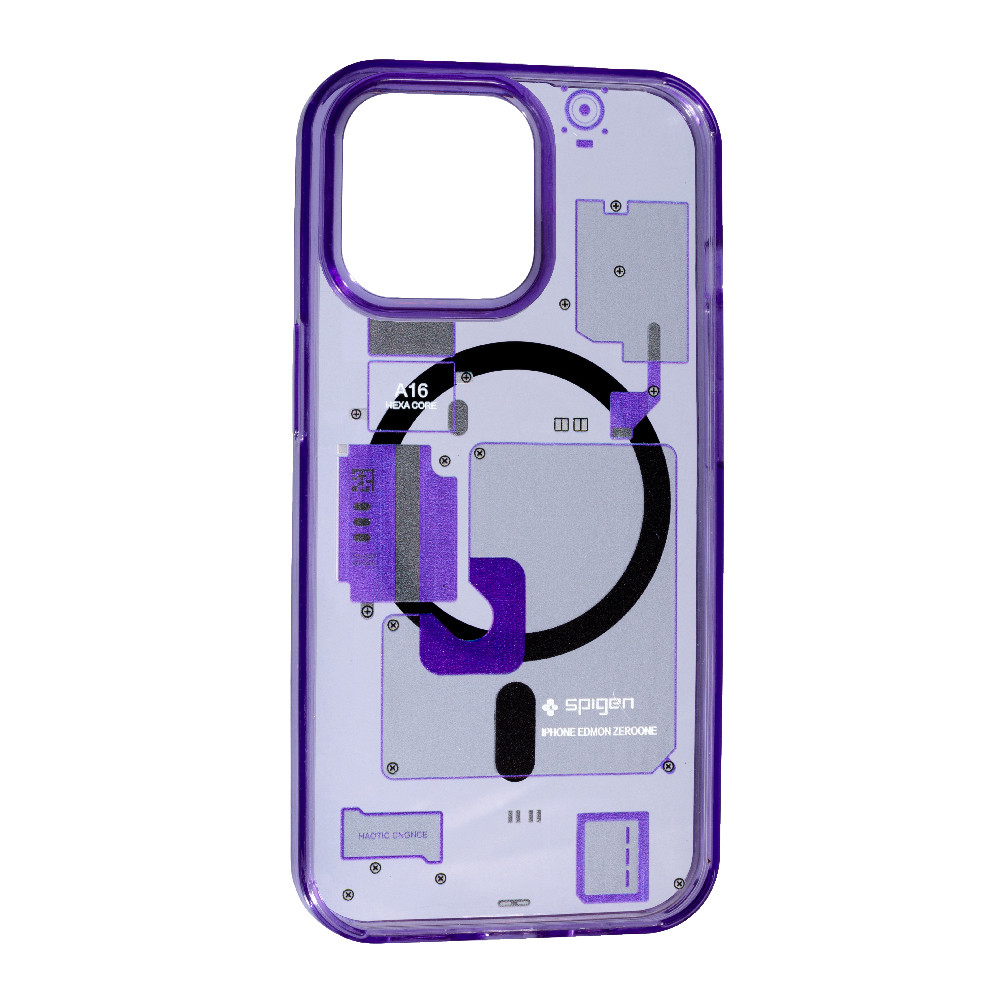 Чохол Spigen MagSafe Diagram для Apple iPhone 15 Pro Max Violet