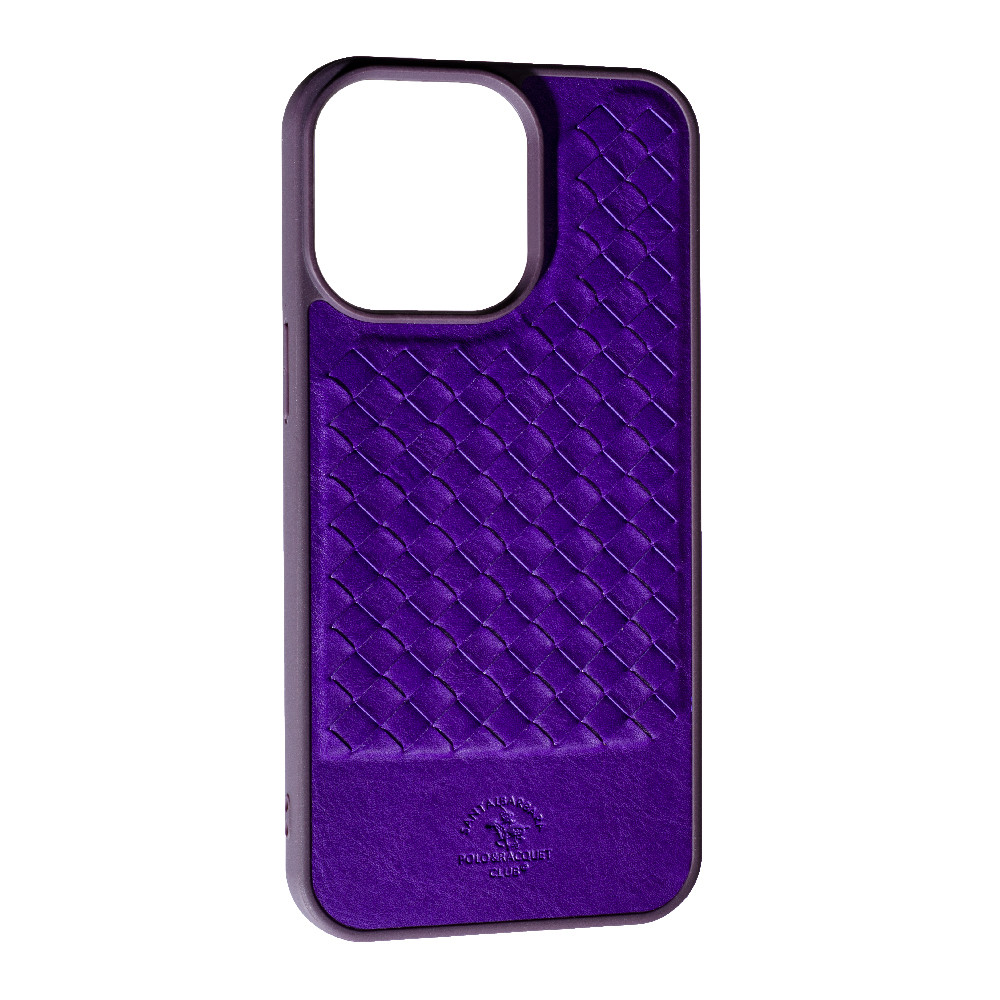 Чохол КОЖА POLO RAVEL для Apple iPhone 14 Pro Purple