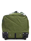 Сумка дорожня на колесах MADISSON 21062 середня 62 см оливкова, фото 6