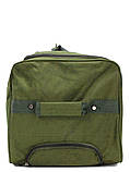 Сумка дорожня на колесах MADISSON 21062 середня 62 см оливкова, фото 7