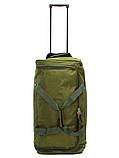 Сумка дорожня на колесах MADISSON 21062 середня 62 см оливкова, фото 2