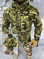 Армейская флиска мультикам, тактическая кофта зсу с капюшоном, камуфляжная флисовая кофта всу pd307
