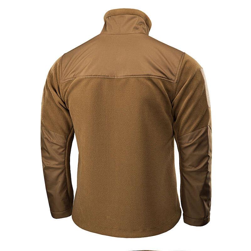 Тактическая флисовая куртка Койот M-TAC Alpha GEN.II, штурмовая флисовка со вставками из Оксфорд 2XL - фото 2 - id-p2085530499