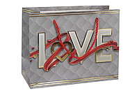 Подарочный пакет 30*41,5*12см "Love" (упаковка 12шт)