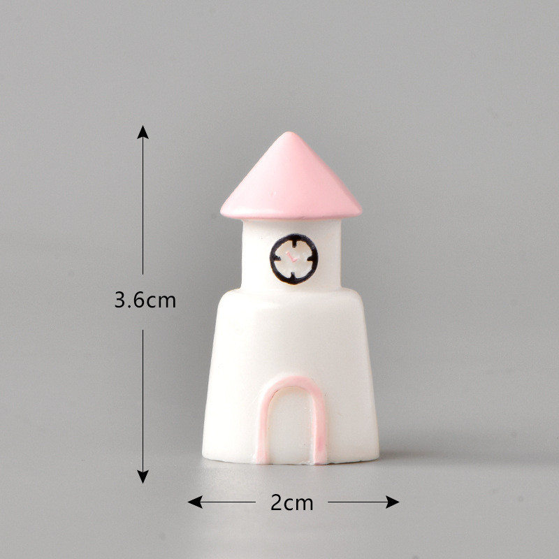 Мініатюра башта снігова 3.6*2 см Рожева, фото 1