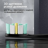 Звукова електрична зубна щітка SG-982 - 8 насадок, 42000 коливань ультравідбілююча електрощітка зубна, фото 6