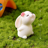 Мініатюра кролик Марта 3*1.2 см Білий
