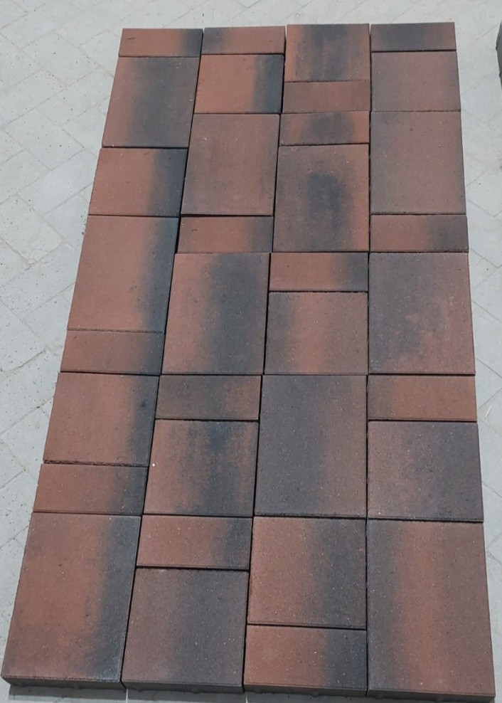 Тротуарна плитка Лайстоун "Гранат" 300х200, 200х200, 100х200 мм