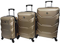 Дорожный набор чемоданов Bonro 2019 3 штуки шампань