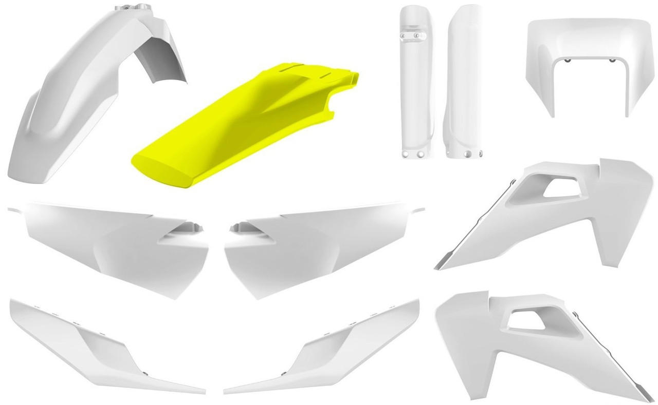 Пластик Polisport Enduro kit - Husqvarna (20-) білий/жовтий