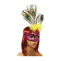 Венецианская маска Дива (малиновая) UNIVERMAG 75487
