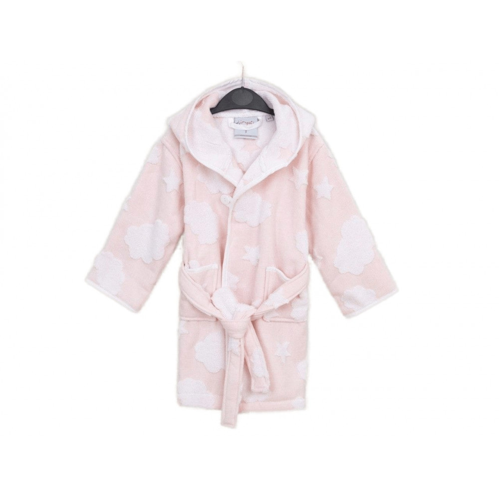 Халат дитячий Irya - New Cloud pudra пудра 2-3 роки 88-98 см, фото 1