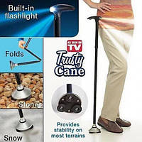 Трость палочка для ходьбы с фонариком подсветкой складная телескопическая опора для ходьбы Trusty Cane, SP2,