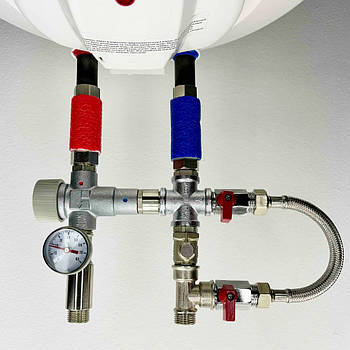 Змішувач-термостат бойлера, водонагрівача 10T BAYPASS Boiler Series з байпасом 1/2" KVANT