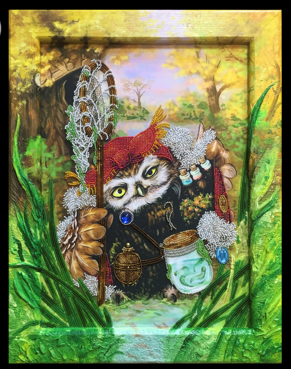 НЮ-086 Wizard Owl.ТМ Міледі.Набір для вишивки бісером та декоративними компонентами