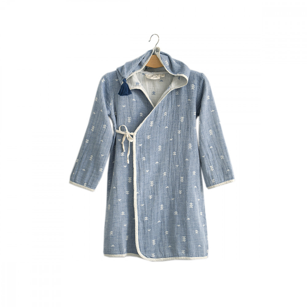 Халат дитячий Buldans - Ivy indigo індиго 5/6 років 104-116 см зріст, фото 1
