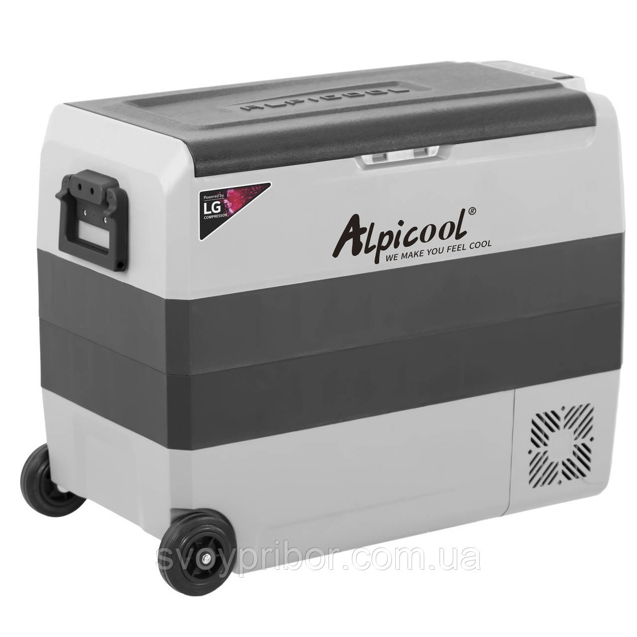 Компрессорный автохолодильник Alpicool T60 (LG) (двухкамерный, 60 ...