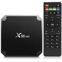 Смарт ТВ приставка X96 mini 4-ядерная 2гб 16Гб на Android, Тv box 2-16 ТВ Фильмы Smart tv box VIC