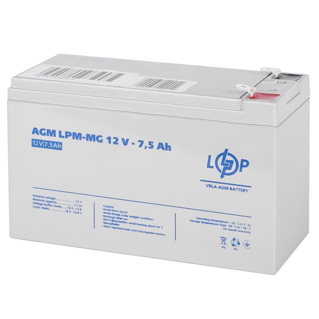 Акумулятор мультигелевий LPM-MG 12V - 7.5 Ah, фото 1