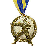 Медаль наградная 43528 Карате Д7см Золото UNIVERMAG 77382