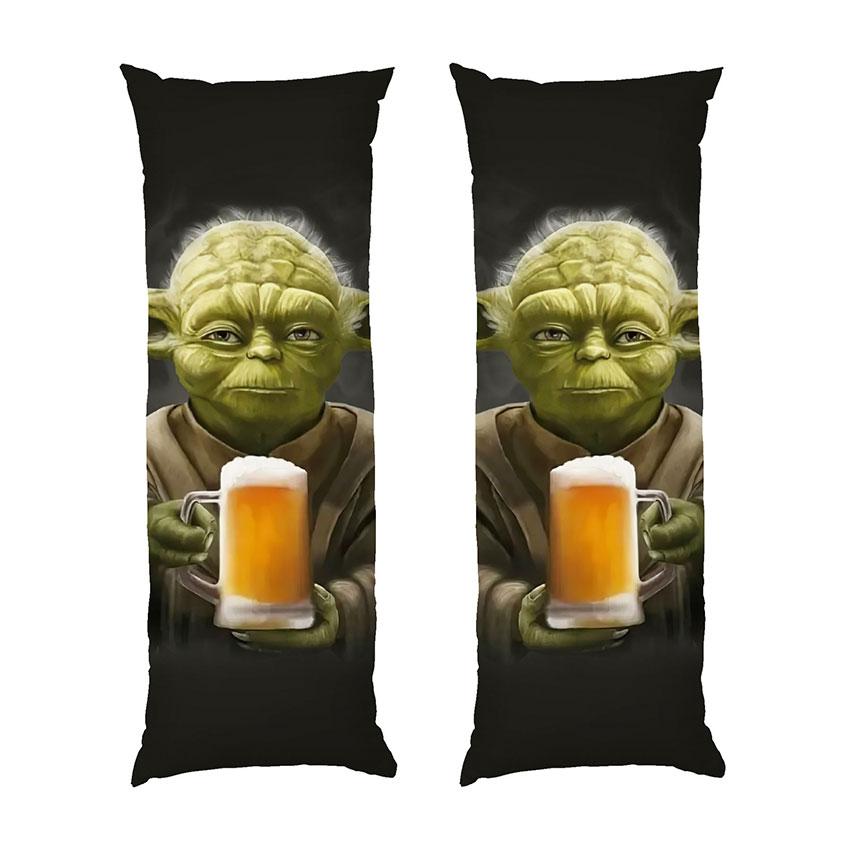 Дакімакура подушка-обіймашка «Майстер Йода з пивом. Зоряні війни. Master Yoda with beer. Star wars»