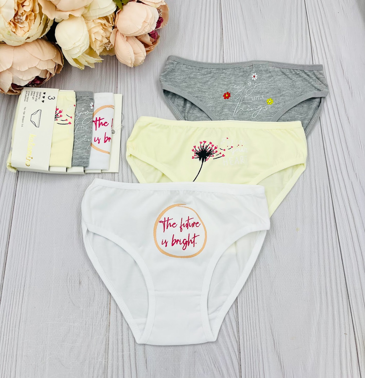 Білизна дитяча для дівчинки трусики Турецькі 3 шт